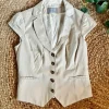 H&M Anzugjacke Weste beige Creme - Gr.38