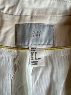 H&M Anzugjacke Weste beige Creme - Gr.38