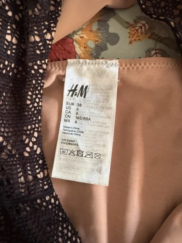 H&M Badeanzug mesh Body
