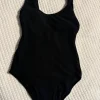 H&M Badeanzug S 36 schwarz