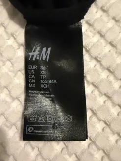 H&M Badeanzug S 36 schwarz
