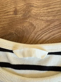 H&M basic Shirt gestreift Crop top Oberteil