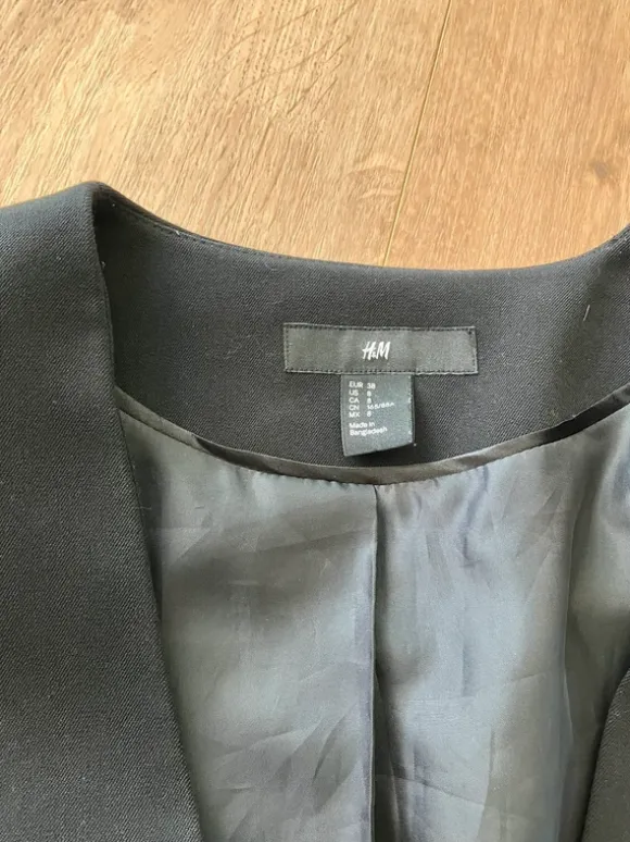H&M Blazer 38 Schwarz