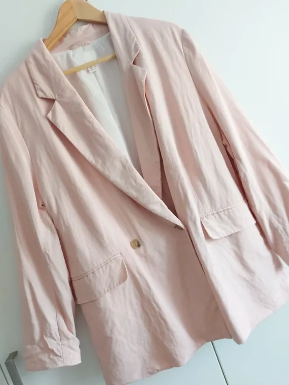 H&M Blazer Jacke rosa Damen XL