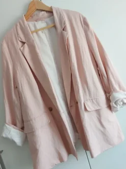 H&M Blazer Jacke rosa Damen XL