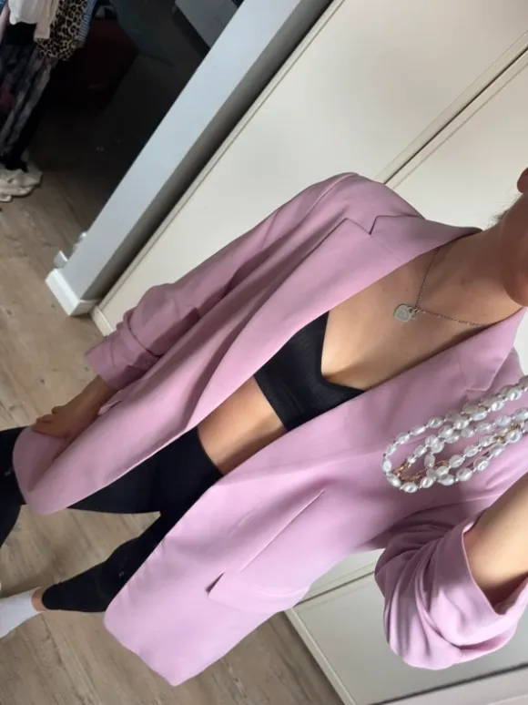 H&M blazer Rosa rose oversize neu!