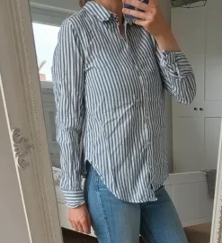 H&M Bluse blau-weiß gestreift Größe 36