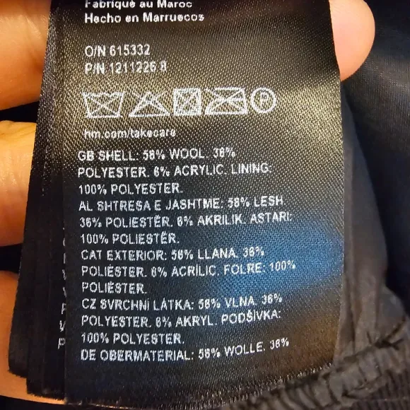 H&M Bomber Wollmix Jacke