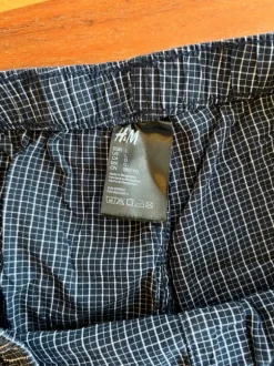 H&M Boxershorts Herren L blau/ weiß gestreift