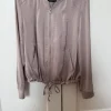 H&M dünne Bomberjacke glänzend mauve Flieder Größe 38 M
