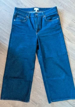 H&M Jeans mit weitem Bein, Größe 44,blau