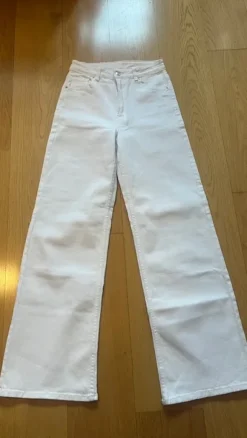 H&M, Jeans, weiß Größe 36 weites Bein