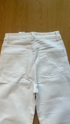 H&M, Jeans, weiß Größe 36 weites Bein
