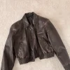 H&M Kunstleder Bomberjacke