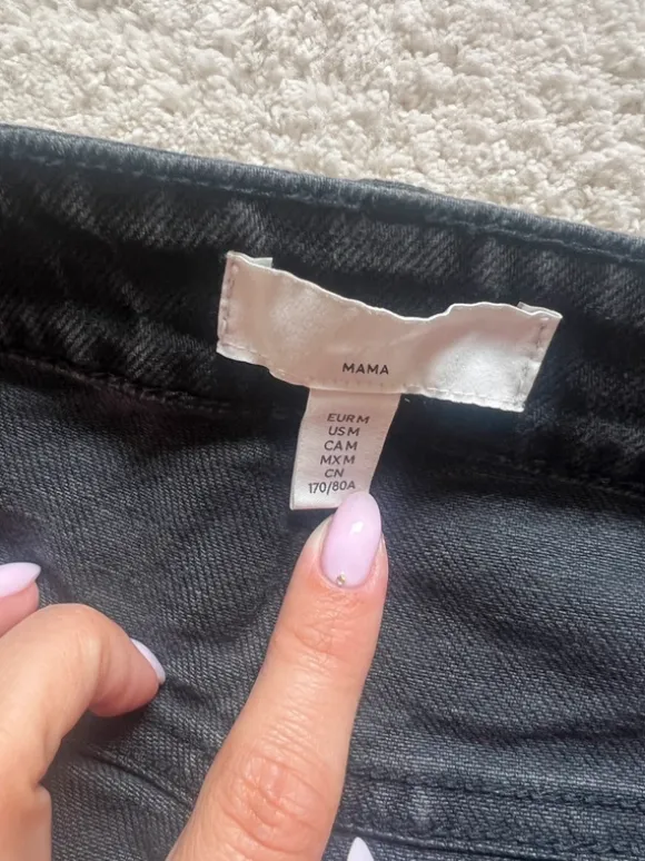H&M Mama Before & After Straight Low Ankle Jeans