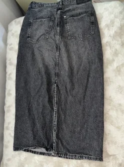 H&M Maxi Jeans Rock grau gr. M