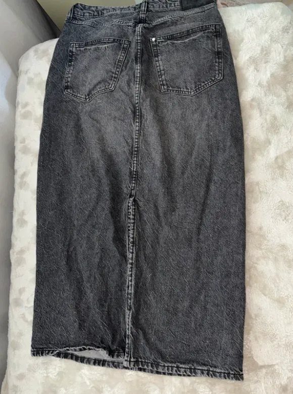 H&M Maxi Jeans Rock grau gr. M