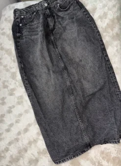 H&M Maxi Jeans Rock grau gr. M