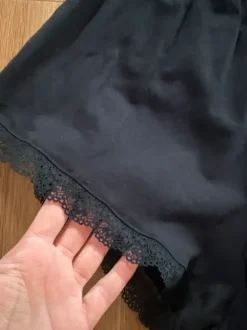 H&M Pyjama schwarz mit Spitze Short und Spitzentop