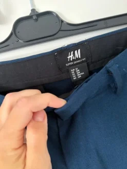 H&M skinny Anzug Herren dunkelblau