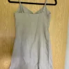 H&M Sommer Kleid aus Baumwolle in beige khaki - Größe XS