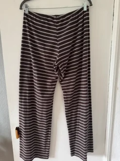 H&M Stoffhose Braun weiß gestreift Größe M