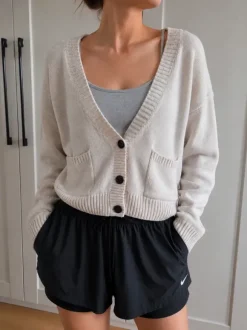 H&m Strickjacke Pullover Jacke Beige M Weste Cardigan M 38
