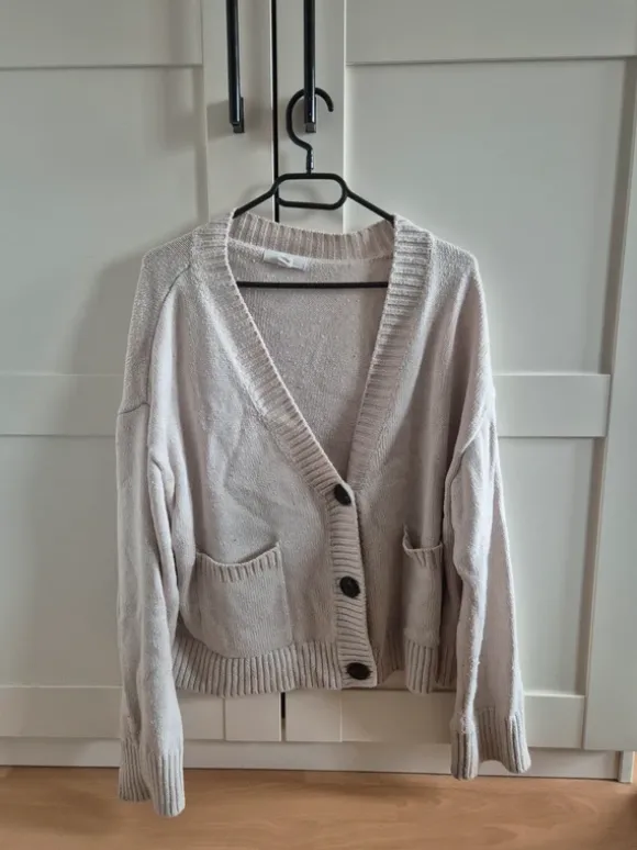 H&m Strickjacke Pullover Jacke Beige M Weste Cardigan M 38