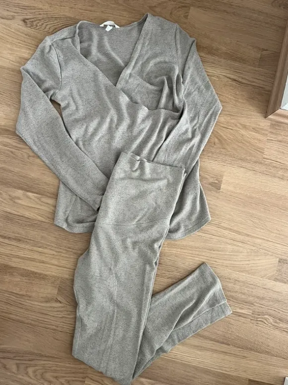 H&m Umstandsset beige M Hose Stilloberteil Schwangerschaft