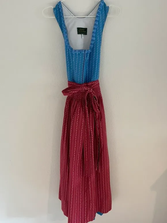 Hochwertiges langes Dirndl mit Reißverschluss