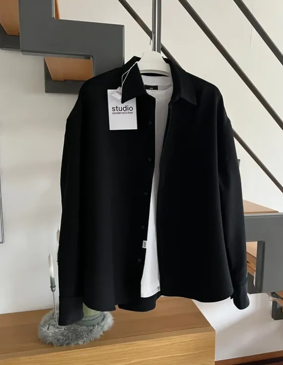 Hochwertiges Studio Seidensticker Oversize Overshirt Hemdjacke Hemd Gr.L NEU