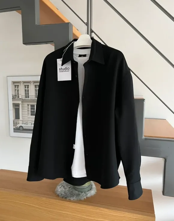 Hochwertiges Studio Seidensticker Oversize Overshirt Hemdjacke Hemd Gr.L NEU
