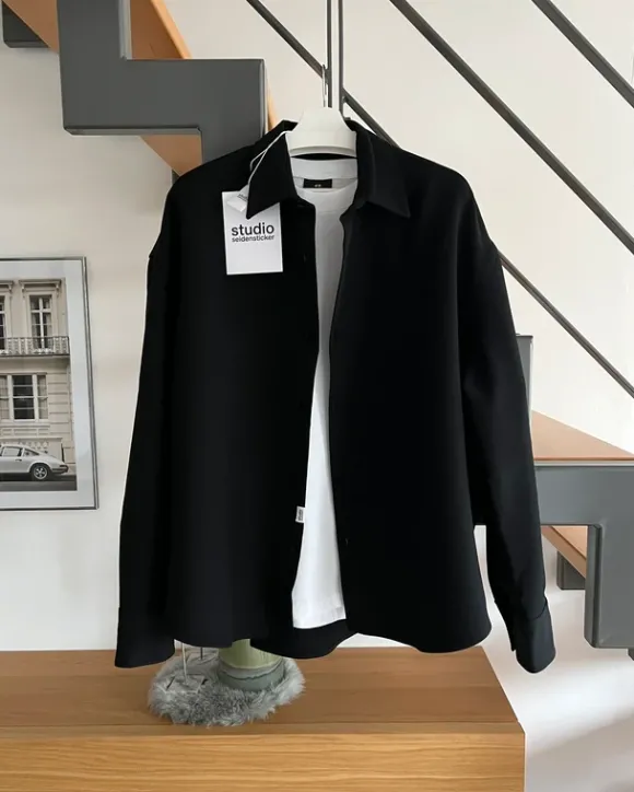 Hochwertiges Studio Seidensticker Oversize Overshirt Hemdjacke Hemd Gr.L NEU