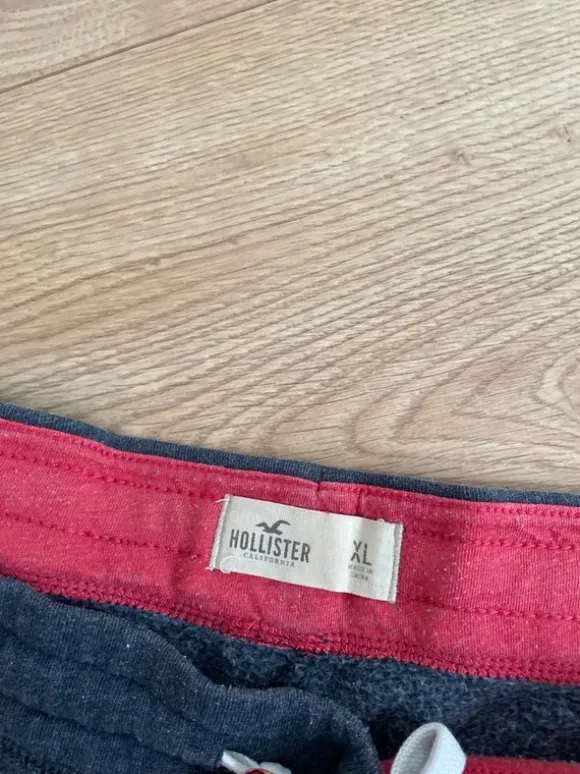 Hollister Sweatshorts XL – dunkelblau/grau