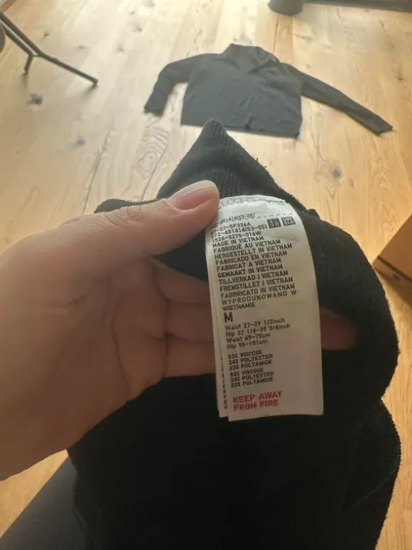 Homeanzug Zweiteiler, Uniqlo, M, schwarz