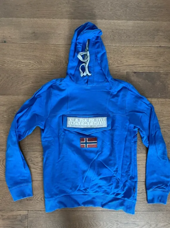 Hoodie Napapijri koningsblauw maat XS
