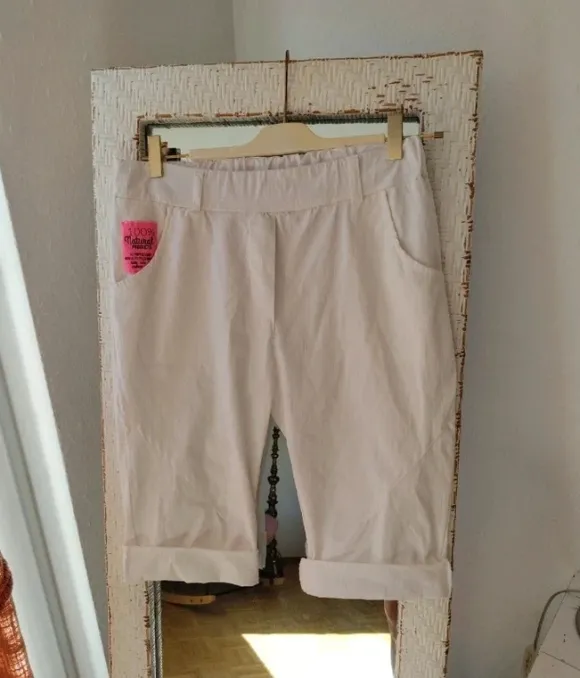 Hose kurz Sommer weiß Neu Stretchy 36/S