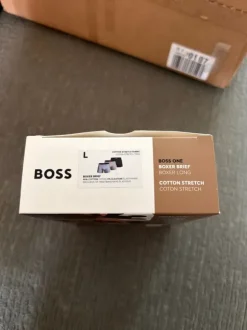 Hugo boss ondergoed maat L 3x lichtblauw, grijs en zwart - organic cotton