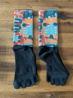 Injinji Zehensocken 5-Toe Socks • Bunt Gemustert • Gr. M (43-46) • Top Zustand