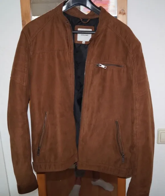 Jack & Jones Lederjacke Braun XL