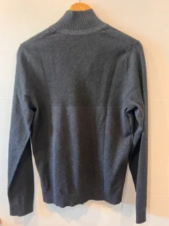 Jack & Jones Premium Pullover mit Reiverschlusskragen Größe M dunkelgrau