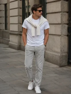 Jack & Jones Slimfit Chino grau/beige Marco