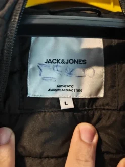 Jack & Jones Steppjacke Herren Schwarz – leichte Übergangsjacke mit Kapuze