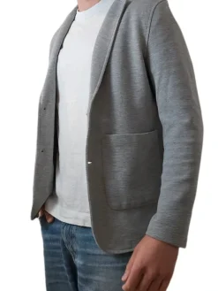 Jack & Jones Strickblazer – Grau – Größe M