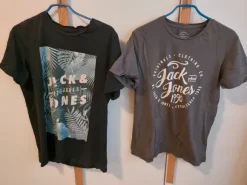 Jack & Jones T-Shirt grau/schwarz Herren L