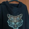 Jacke gr.L XL mit Tiger Print neu