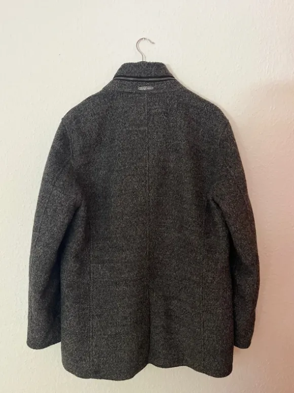 Jacke Mantel grau meliert Daunen MileStone