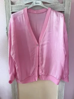 Jacke Top pink made in Italy neuwertig Viskose