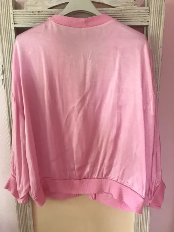 Jacke Top pink made in Italy neuwertig Viskose