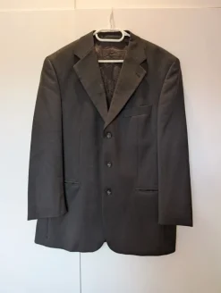 Jacket und Weste Anzug Herren Dunkelgrau Gr. 52 Marke Bäumler